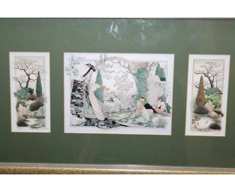 PRINT AFTER  J.C. GRAHAM ILLINGWORTH (BRITISH b.1953), 
JUSTIFIABLE 
14cm x 36.5cm
Mounted, framed and under glass