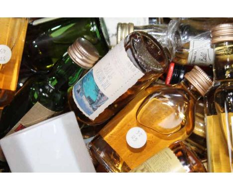 LARGE LOT OF SCOTCH WHISKY MINIATURES
Approximatey 100 items, with a fair proportion being single malt. To include Macallan-G