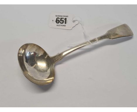 A GEORGE III SILVER SAUCE LADLE 1813 BY R.R