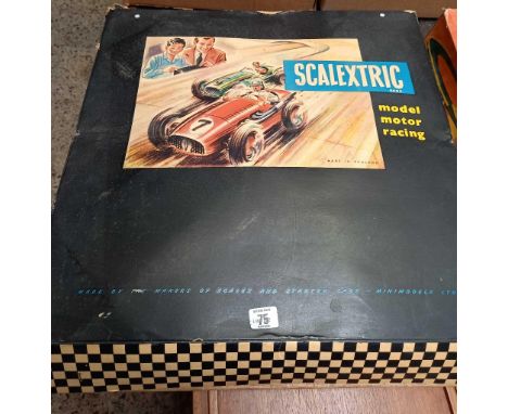 SCALEXTRIC MODEL MOTOR RACING SET (CARS IN OFFICE)