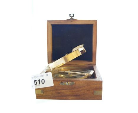 A Stanley brass cased ship's compass.