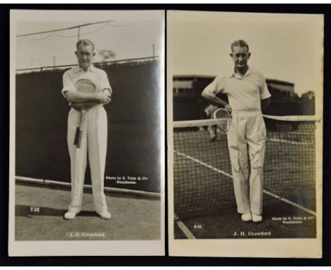 John Herbert Crawford (1908-1991) Signed Postcard a real photo card by E. Trim signed in ink to the front' Yours Sincerely Ja