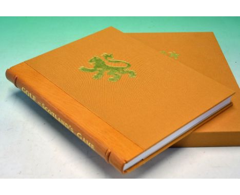 Hamilton, David - signed - "Golf - Scotland's Game" publ'd 1998 ltd ed 101/350 copies in quarter leather and cloth boards c/w