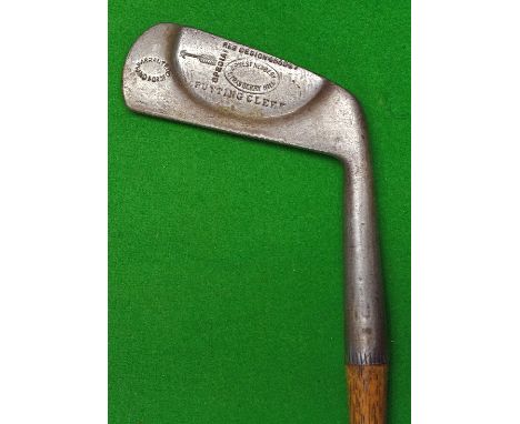 Ernest Newbery Strawberry Hill Pat blade putter - registered design half-moon raised back blade showing the Anderson arrow ma