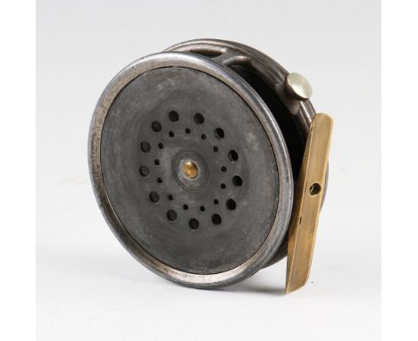 Vintage Hardy Uniqua 3 3/8 Fly Reel. Modified for Silent Check. 
