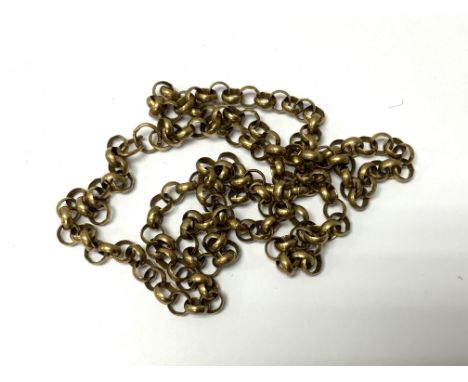 A 9ct gold belcher chain, approx 20g. (Postage Catagory A).