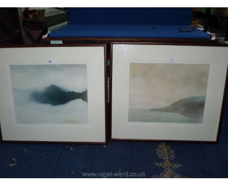 A pair of Donald Wilkinson pencil signed limited edition framed aquatints.