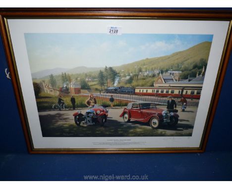 A limited edition print 599/850 by Eric Bottomley 'Classic Travel,, Great Malvern', 24 1/4'' x 18''.