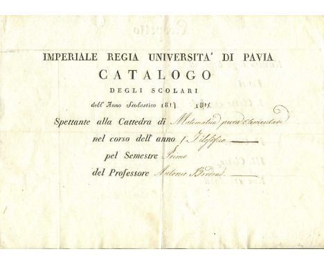 VOLTA ALESSANDRO: (1745-1827) Italian physicist and chemist, a pioneer of electricty and power who is credited with inventing