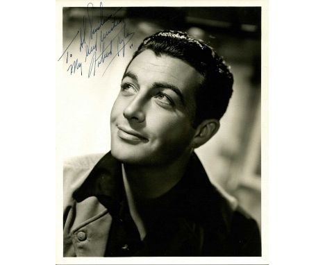 TAYLOR ROBERT: (1911-1969) American actor. A good vintage signed and inscribed 8 x 10 photograph of Taylor in a head and shou