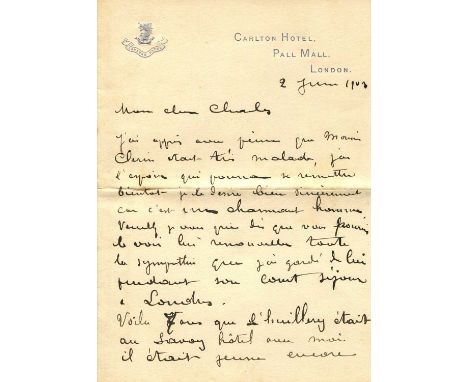 ESCOFFIER AUGUSTE: (1846-1935) French chef and restaurateur who popularised and updated traditional French cooking methods. A