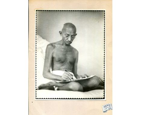 [GANDHI MAHATMA]: (1869-1948) Indian political and spiritual leader during the Indian independence movement. A very fine vint