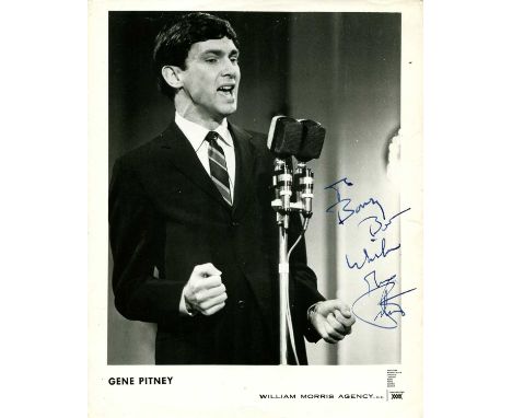 POPULAR MUSIC: A good selection of signed 8 x 10 photographs by various male vocalists and musicians comprising Frank Ifield 