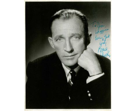 CROSBY BING: (1903-1977) American singer and actor, Academy Award winner. A good vintage signed and inscribed 8 x 10 photogra