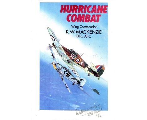 BATTLE OF BRITAIN: Selection of signed printed images of various sizes (10 x14 and much smaller), evidently neatly removed fr