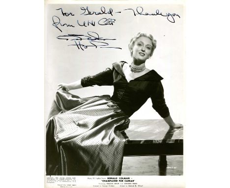 HOLM CELESTE: (1917-2012) American actress, Academy Award winner for Best Supporting Actress in 1947 for her role as Anne Det