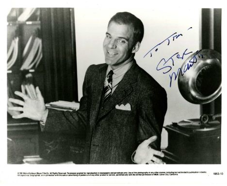 MARTIN STEVE: (1945- ) American actor and comedian, the recipient of an Honorary Academy Award. A scarce signed and inscribed
