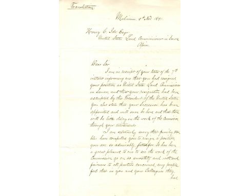 LAUPEPA SUSUGA MALIETOA: (1841-1898) King (Tafa'ifa) of Samoa 1875-87, 1889-98. A rare L.S., Malietoa, two pages, folio, Muli