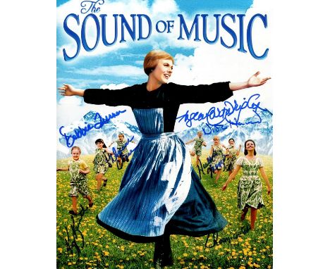 THE SOUND OF MUSIC: A multiple signed colour 8 x 10 photograph by the seven actors and actresses who portrayed the children o