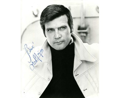 MAJORS LEE: (1939- ) American actor. Signed 8 x 10 photograph of the actor in a head and shoulders pose in costume from one o