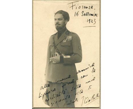 BALBO ITALO: (1896-1940) Italian fascist politician, the heir apparent to Italian dictator Benito Mussolini. Balbo served as 