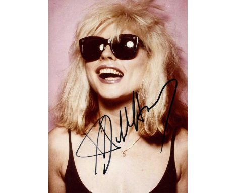 HARRY DEBBIE: (1945- ) American singer and songwriter, lead vocalist of the rock band Blondie. Signed colour 5 x 7 photograph