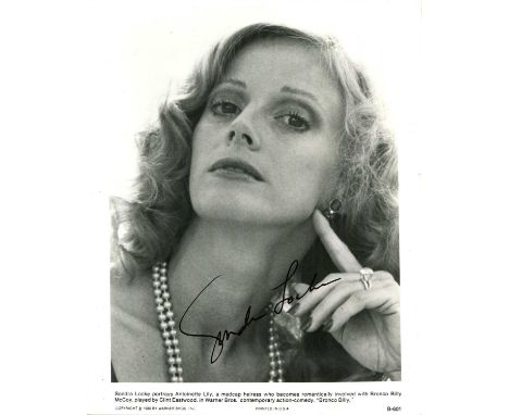 LOCKE SONDRA: (1944-2018) American Actress and Director. Signed 8 x 10 photograph `Sondra Locke´, the promotional Warner Bros