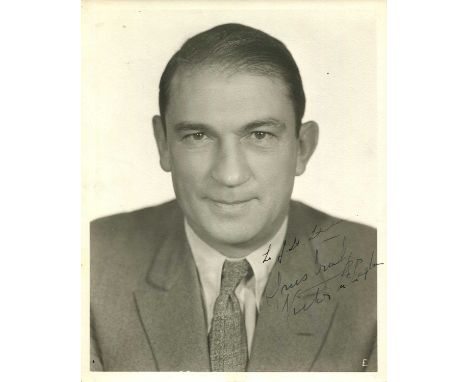 MCLAGLEN VICTOR: (1886-1959) British actor, Academy Award winner for Best Actor in 1935 for his role as ‘Gypo’ Nolan in The I