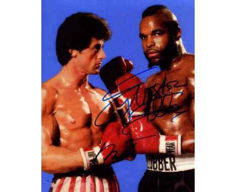 STALLONE SYLVESTER &amp; MR. T: Sylvester Stallone (1946- ) American Actor, an Academy Award nominee &amp; Mr. T (1952- ) Ame