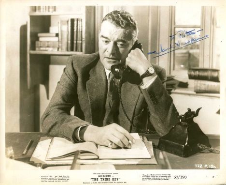 HAWKINS JACK: (1910-1973) English actor. Vintage signed and inscribed 10 x 8 photograph of the actor in a half-length pose, s