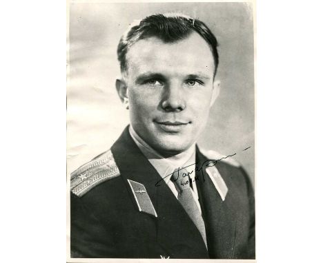GAGARIN YURI: (1934-1968) Soviet cosmonaut, the first human to journey into outer space, travelling on Vostok 1, 12th April 1