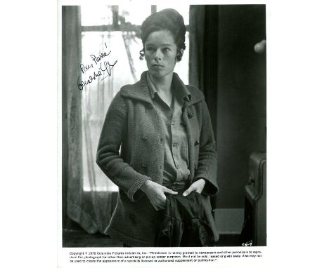 CHAPLIN GERALDINE: (1944- ) American actress, daughter of Charles Chaplin. Signed and inscribed 8 x 10 photograph of Chaplin 