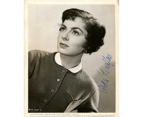 LINDFORS VIVECA: (1920-1995) Swedish-born American actress. Vintage signed 8 x 10 photograph, the Columbia Pictures Corp. pub