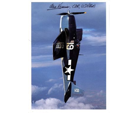 VRACIU ALEXANDER: (1918-2015) American Commander and United States Navy fighter ace of World War II, credited with 19 victori
