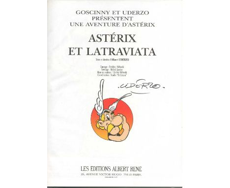 UDERZO ALBERT (1927-2020) French comic book Artist. Best known for his comic book series Asterix in collaboration with René G