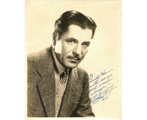 BAXTER WARNER: (1889-1951) American actor, Academy Award winner for Best Actor in 1928/29 for his role as the Cisco Kid in In