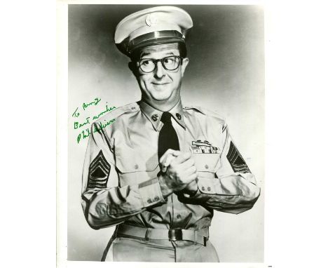 SILVERS PHIL: (1911-1985) American comedy actor and entertainer, remembered for his portrayal of Master Sergeant Ernie Bilko 