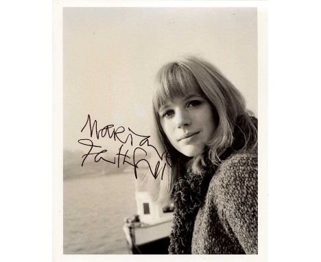 FAITHFULL MARIANNE: (1946- ) English singer &amp; songwriter, famous for her association with Mick Jagger and The Rolling Sto