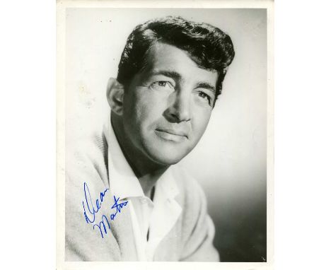 MARTIN DEAN: (1917-1995) American singer, actor and comedian, a member of the ´Rat Pack´. Signed 8 x 10 photograph of Martin 
