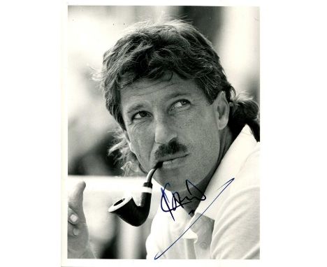 BRITISH SPORTSMEN: An excellent selection of signed 8 x 10 photographs and slightly smaller (4) by various British sportsmen 