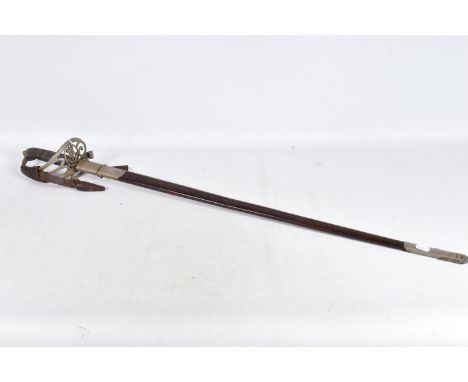 A NINETEENTH/TWENTIETH CENTURY INFANTRY OFFICERS SWORD MADE BY ROBERT MOLE &amp; SONS BIRMINGHAM, the blade is clearly marked