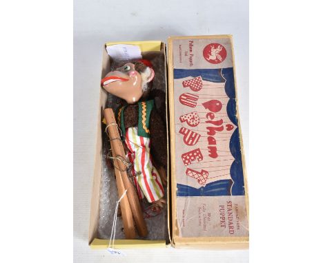 A BOXED PELHAM SL MONKEY PUPPET, appears complete and in good condition with only minor marking and wear, contained in an unm