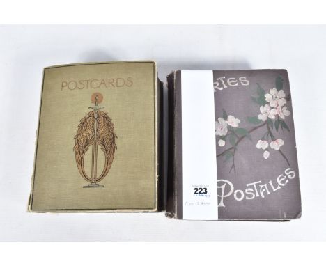 POSTCARDS, two albums containing approximately 500*  early 20th century Postcards (early Edwardian - 1930's with  exceptions)