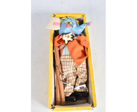 A BOXED PELHAM SL63 ELEPHANT PUPPET, version without label to clothing, appears complete and in fairly good condition with on