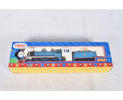 A BOXED HORNBY RAILWAYS OO GAUGE THOMAS AND FRIENDS, 'Edward' the blue engine No.2 (R9232), appears complete and in good cond