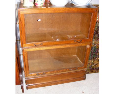 A Globe Wernicke style two section bookcase