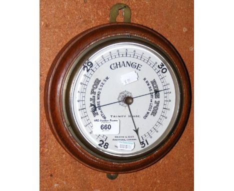 A Trinity House wall barometer by Heath & Co., London