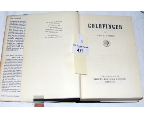 A First Edition of Ian Fleming's "Gold Finger" with dust jacket