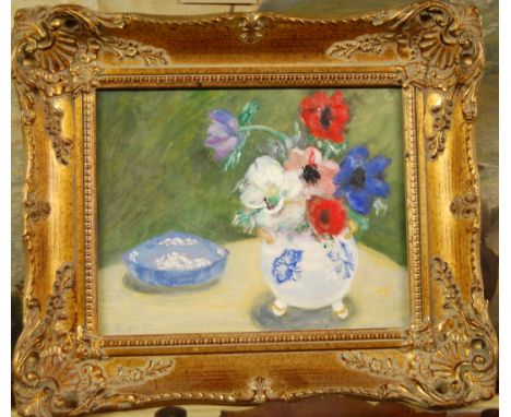 A Chippendale style mahogany framed wall mirror (a/f); and assorted pictures and prints to include a still life oil