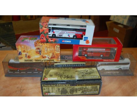A collection of boxed modern issue diecast, to include; Corgi Original Omnibus, Matchbox Great Beers of the World, Corgi Unsi